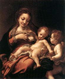 Madonna Del Latte E Un Angelo